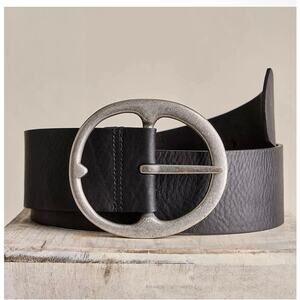 We the Free Black Leather Hip Belt